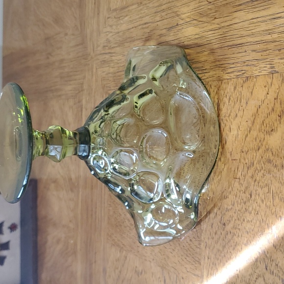 Imperial Glass Verde Provincial Compote 💚 - Picture 6 of 7